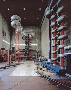 Impulse voltage generator in igh-voltage hall, High Voltage Engineering, TU Berlin